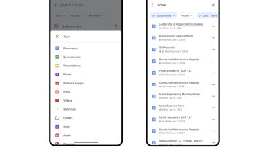 يحصل بحث Google Drive على نظام التشغيل iOS على خيارات تصفية أفضل